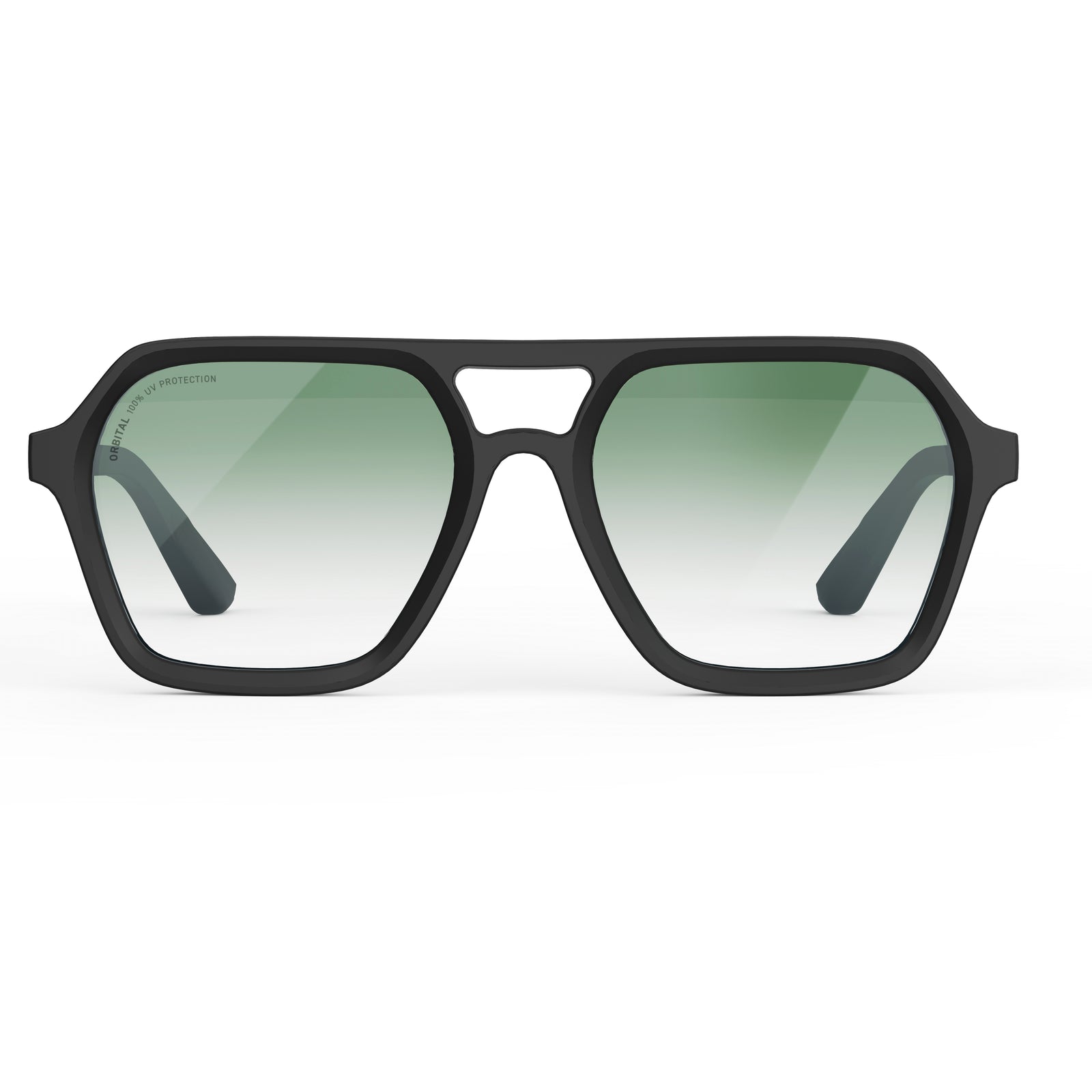 LE MANS Negro Mate / Verde Espejado