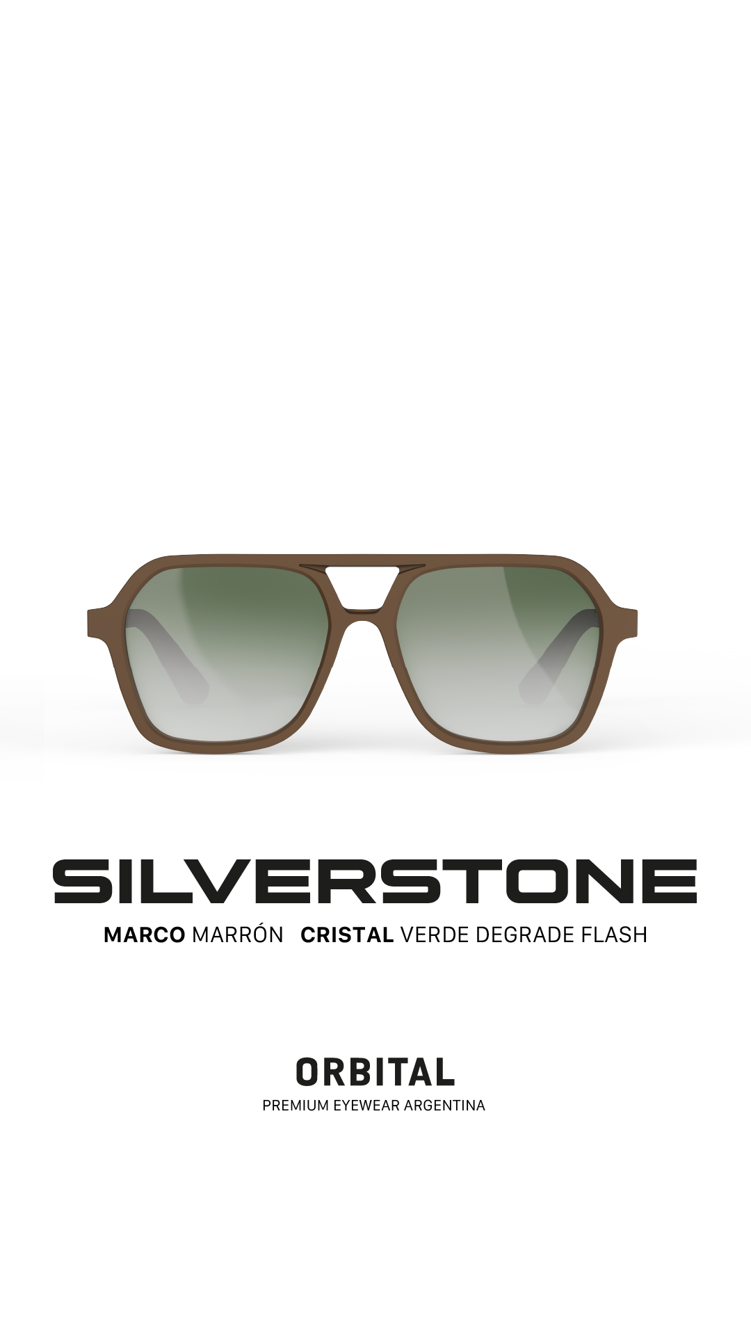 SILVERSTONE Habano   / Verde Espejado Degrade