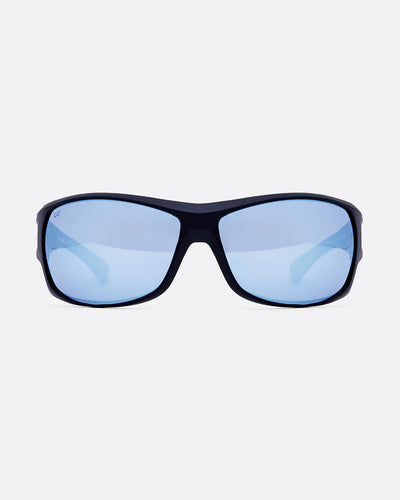 ZETA 8 Negro Mate / Espejado Celeste