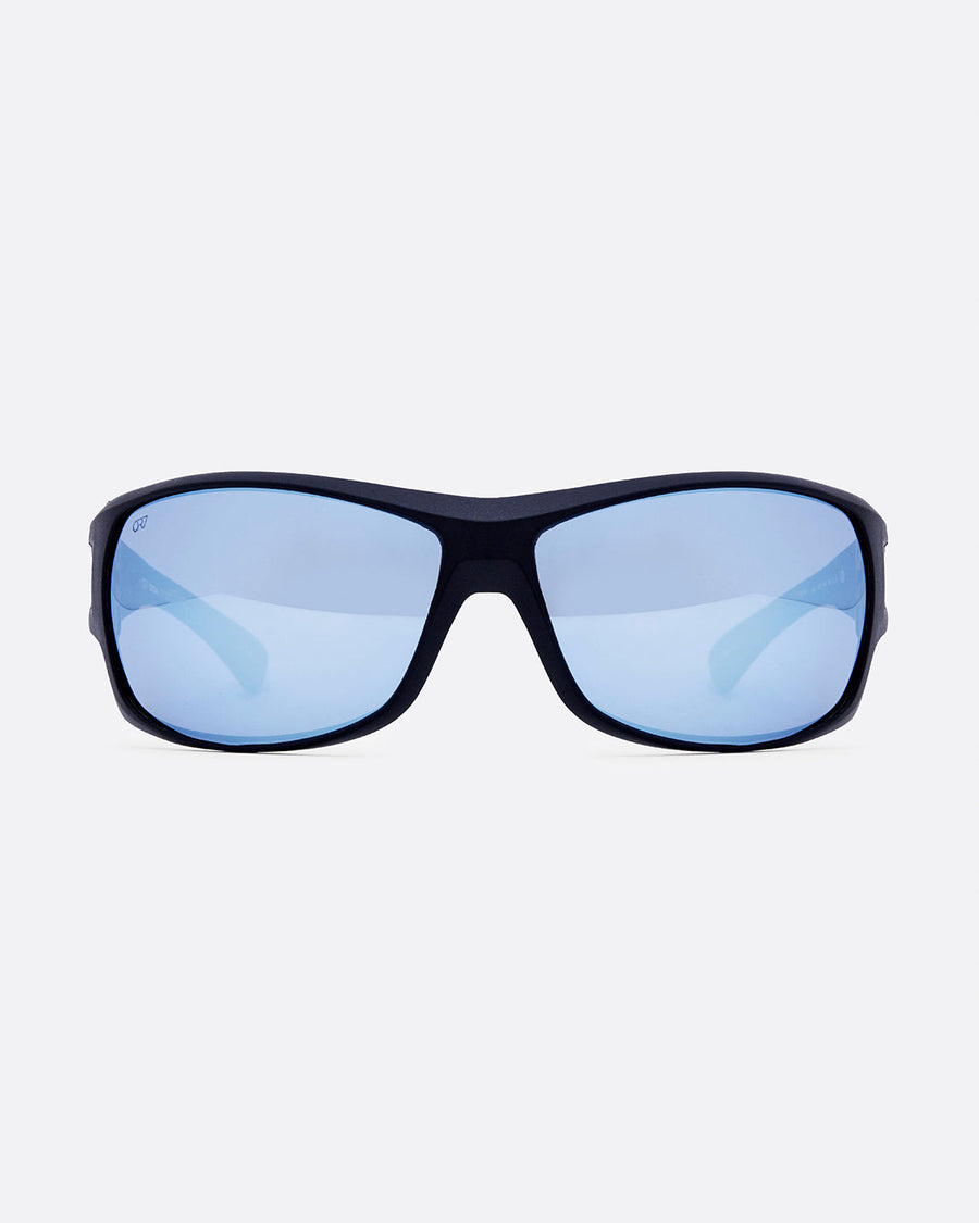 ZETA 8 Negro Mate / Espejado Celeste